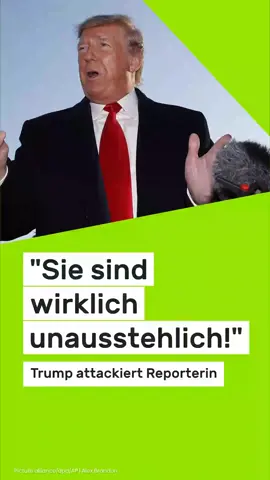 Schon wieder eskaliert Donald Trump vor laufenden Kameras: Erst vergangene Woche beschimpfte er eine Reporterin als 