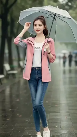 áo khoác gió 2 lớp nữ chống nước. #aokhoacgio #aokhoacgionu 