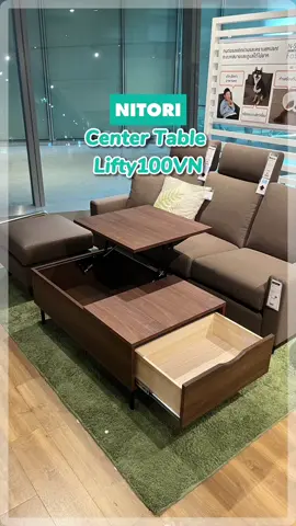 โต๊ะกลางรุ่น Liftty 100VN จากนิโตริ 🛋✨ 💰 ราคาเริ่มต้นเพียง 7,499 บาท ⬆️ ยกขึ้น-ลงได้ ปรับให้เหมาะทั้งทำงาน หรือทานข้าว 🗄 ฟังก์ชันเก็บของทั้งใต้โต๊ะและลิ้นชักด้านข้าง 🎨 มีให้เลือก 2 สี  เข้ากับทุกห้อง 📍 มาลองด้วยตัวเองได้ที่ NITORI ทุกสาขา หรือช้อปออนไลน์ 👉 nitori.co.th #centralworld #seaconbangkae #centralwestgate #themalllifestorebangkapi #iconsiam      ได้เลยครับ ผมแปลเป็นเวอร์ชันภาษาอังกฤษให้เรียบร้อยครับ 👇 Liftty 100VN Coffee Table from NITORI 🛋✨ 💰 Starting at just 7,499 THB ⬆️ Adjustable lift-up top — perfect for working or dining 🗄 Hidden storage under the tabletop + side drawers 🎨 Available in 2 colors to match any living room style 📍 Try it yourself at any NITORI store or shop online 👉 nitori.co.th             