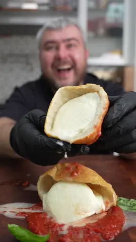 Margherita Pizza Ball #foodtiktok 