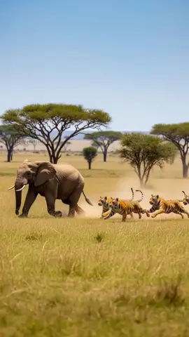 Elephants Save Their Own From Deadly Tiger Attack! #animals #wildlife #nature 