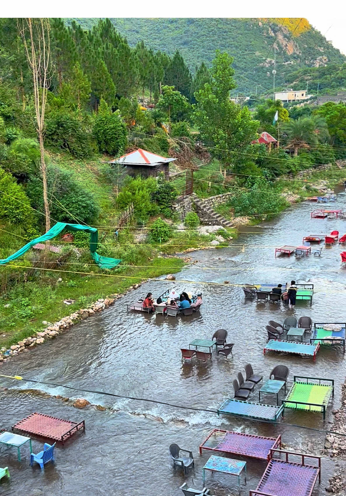 Whispers of nature flowing through the green Shahdara valley of Islamabad 🌿💧#ISBGuy #NatureVibes #GreenValley #PeacefulViews #TikTokNature