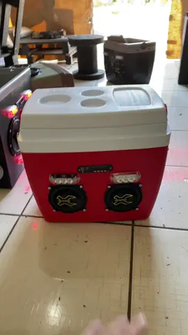 Caixa térmica com som e leds #caixatermicacomsom #fyp #jbl #brasil #caixadesom 