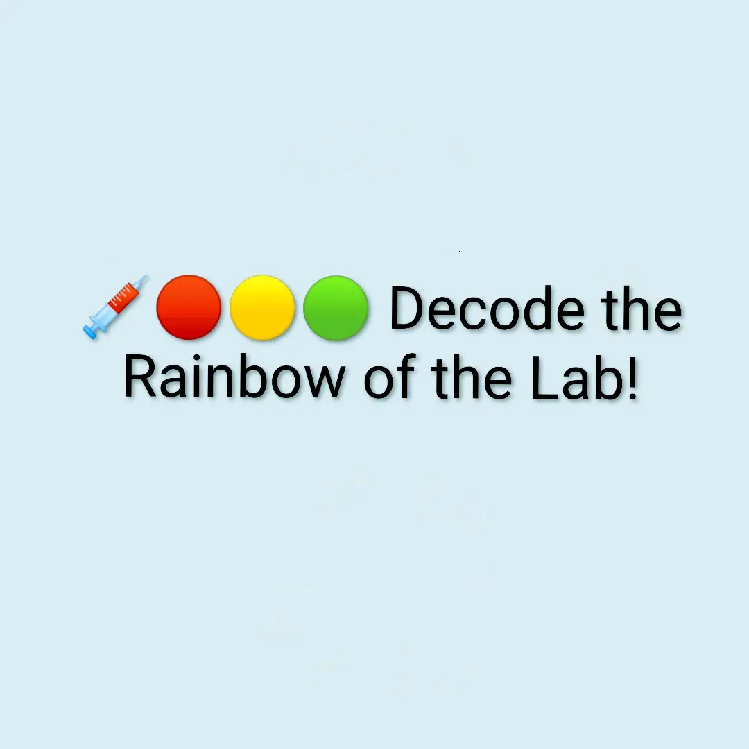 Ever noticed the rainbow of colored caps in a lab? 💉 Each color isn’t just for looks—it tells the lab exactly what test to run and how to handle your blood sample. 🔴 Red – No additive. Perfect for serum tests like chemistry, serology, and blood bank work. 🟡 Gold/Yellow (SST) – Clot activator + gel separator for thyroid, lipid, and routine chemistry panels. 🔵 Light Blue – Sodium citrate for coagulation studies like PT/INR and D-dimer. 💜 Lavender/Purple – EDTA to preserve cells for CBC, HbA1c, and ESR. 💚 Green – Heparin for plasma chemistry, ammonia levels, and cardiac markers. ⚪ Gray – Potassium oxalate + fluoride to stop sugar breakdown for glucose and lactate testing. …and more, from Royal Blue for heavy metals to Yellow (sterile) for blood cultures. ✅ Why it matters: Correct tube = accurate results. ✅ Order of draw: Always important to avoid cross-contamination. Next time you see a phlebotomist grab those colorful tubes, you’ll know the science behind the shades! 💡 ✨ Save & Share to help fellow med students, lab techs, and curious minds! #LabColorCode #PhlebotomyLife #MedicalLab #ScienceInColor #DiagnosticsDoneRight  