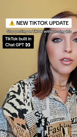 TikTok Creator Assistant Ai Tool is the latest new update on TikTok and it's a GAMECHANGER for creators. This will help you gain more engaged followers, pushed to the FYP and go viral!! Here's what you need to know #tiktokupdate  #tiktokai  #tiktoktips  #howtogoviralontiktok  #tiktokalgorithm 