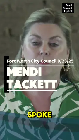 Extremism is being enabled in Fort Worth. Mayor Mattie Parker, with both her silence and those moments she chooses to speak, is allowing it to happen. 🐍🐍 Mendi Tackett spoke at City Council on 9/23, and as always, was on point. Make sure to stick around to the end 🐍🐍  #wakeup #fortworth #seeitnameitfightit @MenTack 