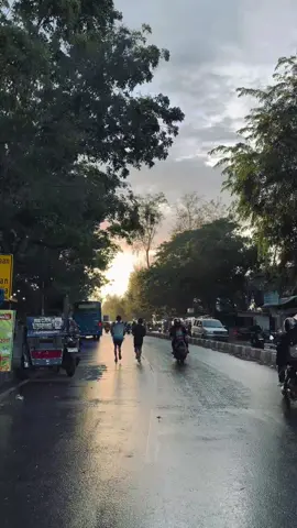 usk after rain, indahmu semoga kekal selama lamanya.... #fyp #usk #bandaaceh #sunset #hujan 