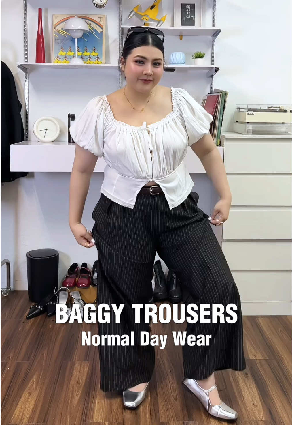 กางเกงลายลิ้วที่กดมาแล้วปัง✨🫶🏻  @เอลล่าลาล่า  #กางเกงขายาว #กางเกงสาวอวบ #กางเกง 