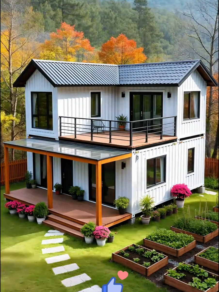 Phần 165: Nhà container 2 tầng giữa thiên nhiên xanh mát 🌿🏡✨ Không gian sống tiện nghi, gọn gàng và đầy ấm cúng. Ngôi nhà nhỏ nhưng mang đến cảm giác thư giãn và gần gũi với thiên nhiên 🌸🌳.  #NhàĐẹpGiaPhố #NhàContainer #KhôngGianXanh #Nhà2TầngMini #NhàLắpGhép