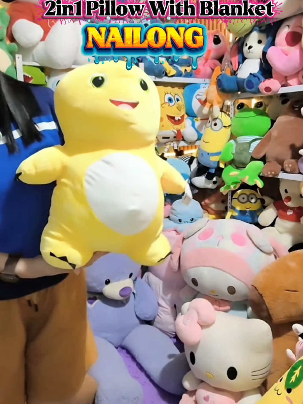 2in1 Pillow With Blanket Dual-Use Character Nailong 🎀🤍 #pillowwithblanket #2in1pillowwithblanket #pillow #blanket #nailong 