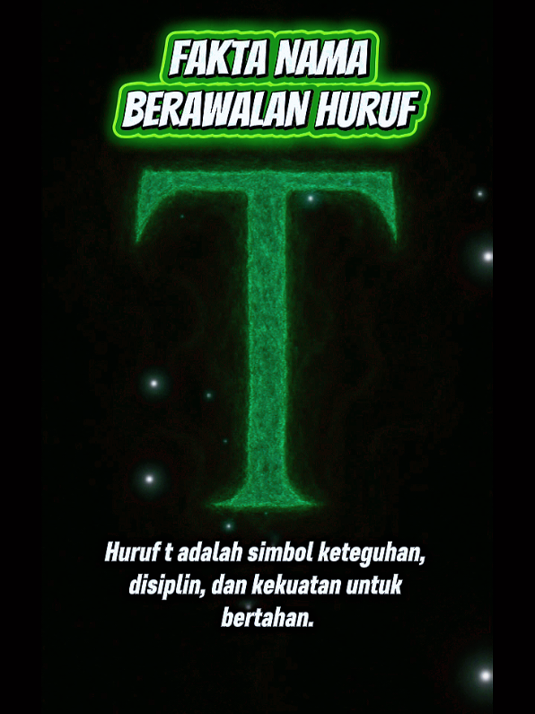 Fakta menarik energi dan spiritual nama berawalan huruf T #faktanama #namaunik #inisialhuruf #T 