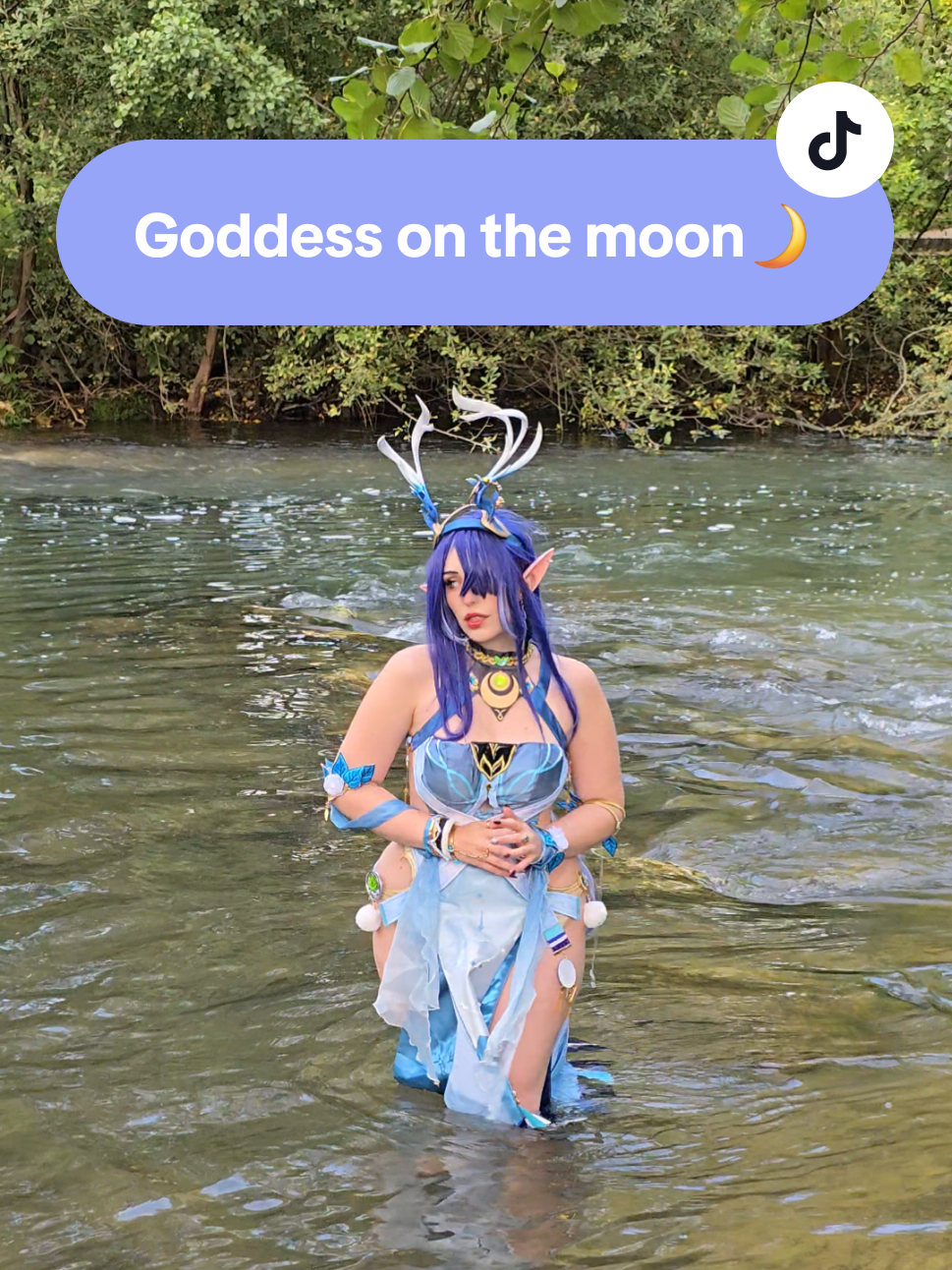 🌙What do you think? Is there? 🌙 #laumacosplay #fantasy #genshintok #nodkrai #genshin 