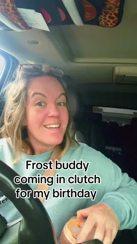 @Frost Buddy will keep my iced coffee full of ice all day while I go grab my free birthday treats! #icedcoffee #frostbuddy #colddrink 
