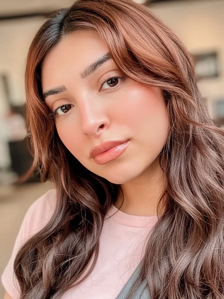 Foundation @makeupbymario                                              Brows @benefitcosmeticsro & @loréal paris usa                       Mascara @Lancôme                                                   Concealer @Estée Lauder                                                               Undereye brightener @Morphe Cosmetics                          Bronzer @Anastasia Beverly Hills                                        Primer @milkmakeup                                                          Blush @Saie @Kosas                                                Lipliner @makeupforever                                                   Gloss @laneige_us                                                           #everydaymakeup #contentcreatorlife #makeuplover #benefitbrows #makeupbymario 