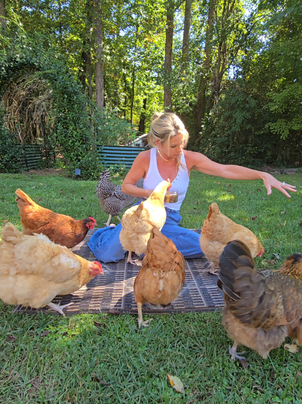 I hope your day is filled with as much love as my Girls have for their snacks. #chickens #backyardchickens 