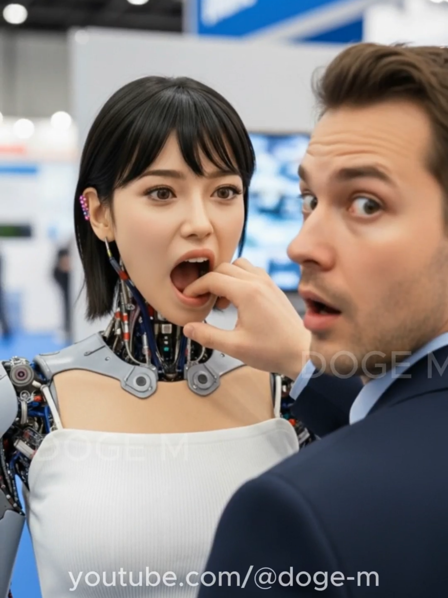 esting My New Robot Girlfriend at the Tech Expo 🤖❤️ #robot #trending #ai #future