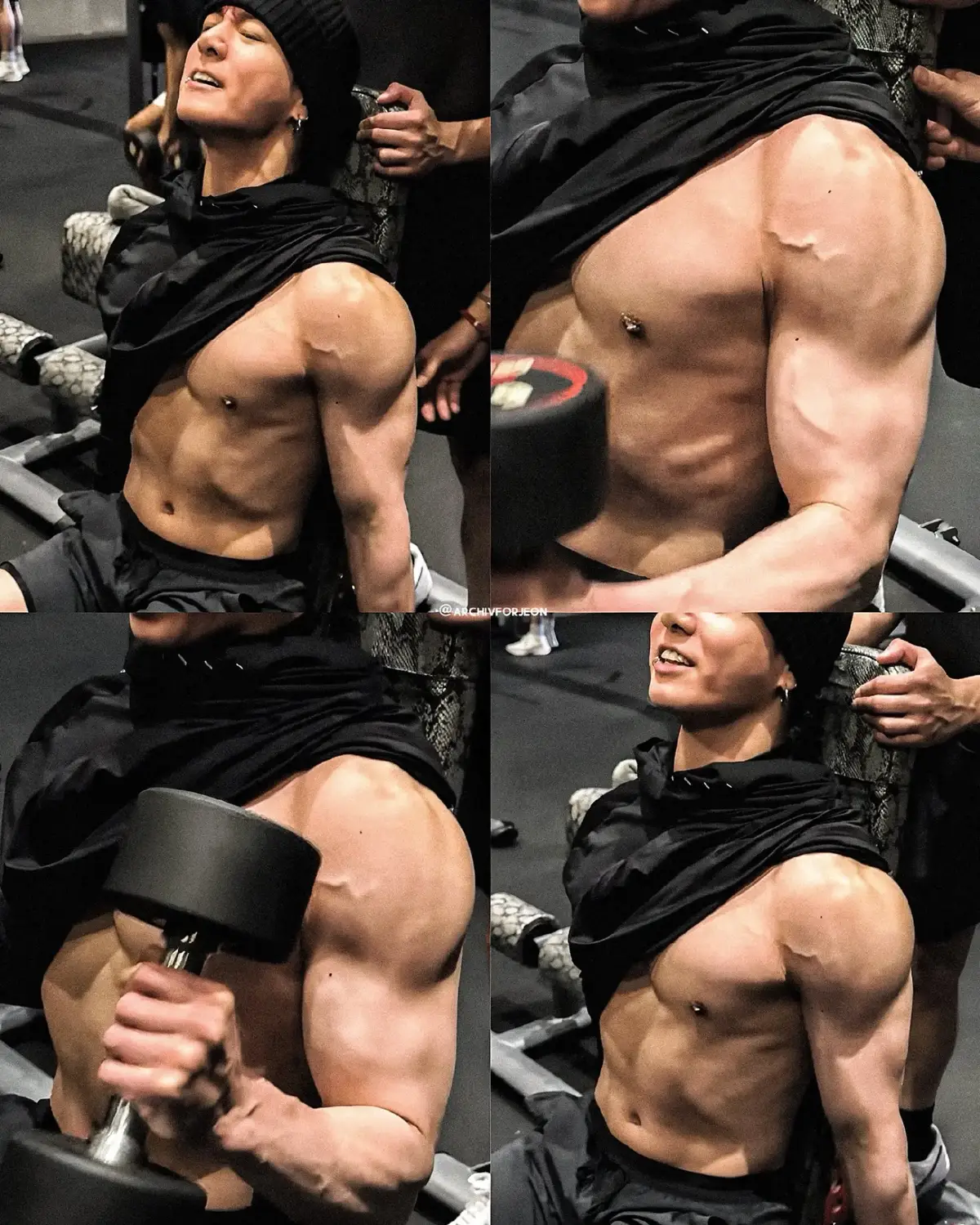 #jungkook #gym #muscle #bts #army 