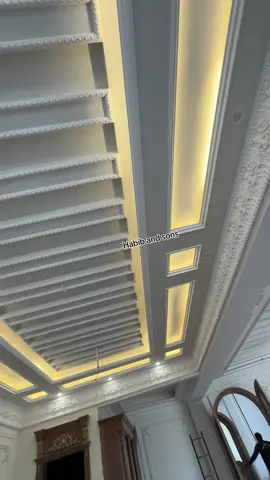 Towards Finishing touch .  #creatorsearchinsights #highceiling #ceilingideas #interiordesigner #interiordesigner #birthdayparties #floortoceilingwindows #drywall #stretchceilingdesign 