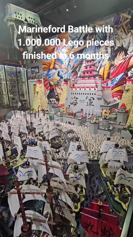 ✅ The One Piece Marineford Scene is finally complete! 💥 Built by me, it took 6 months and over 1 million LEGO pieces to finish. ⚓️ A true tribute to One Piece and the epic Marineford War! #OnePiece #Marineford #LEGO #Anime 