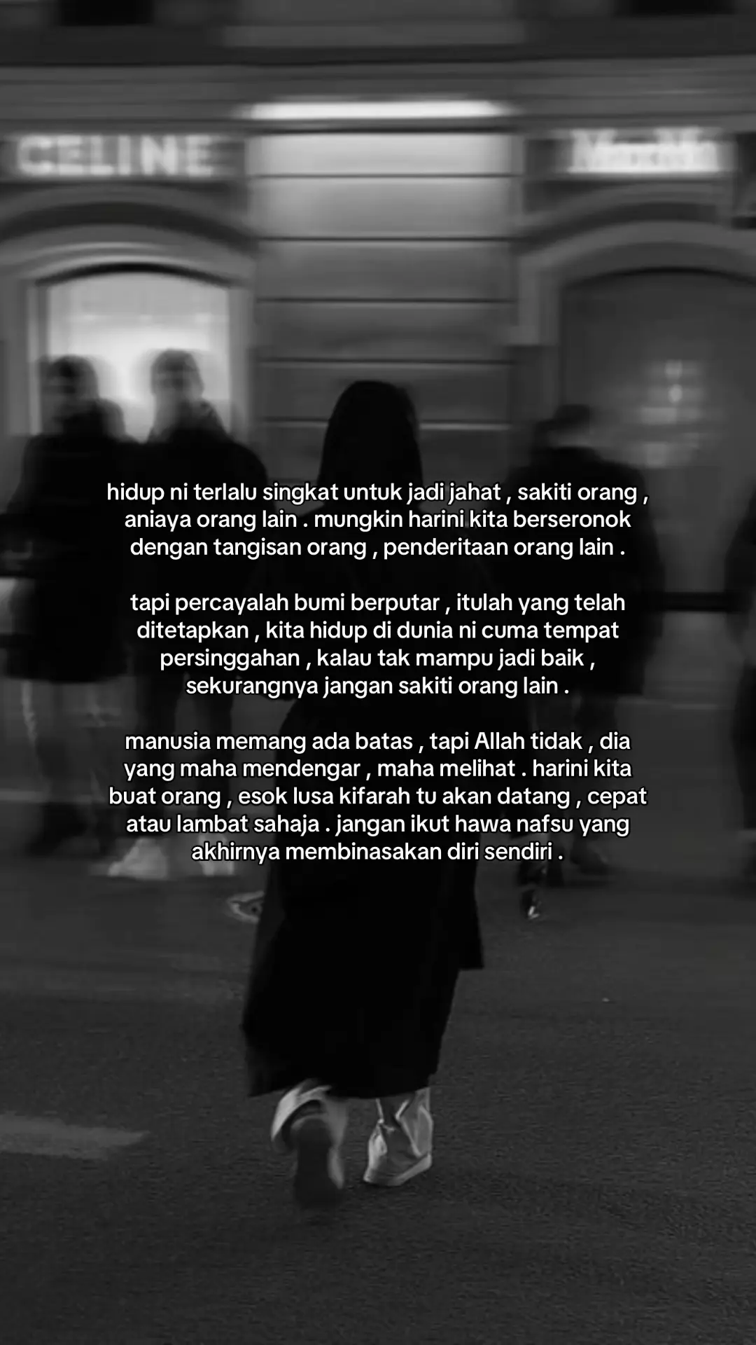 harini mungkin hari kita , esok lusa belum pasti . #foryou 