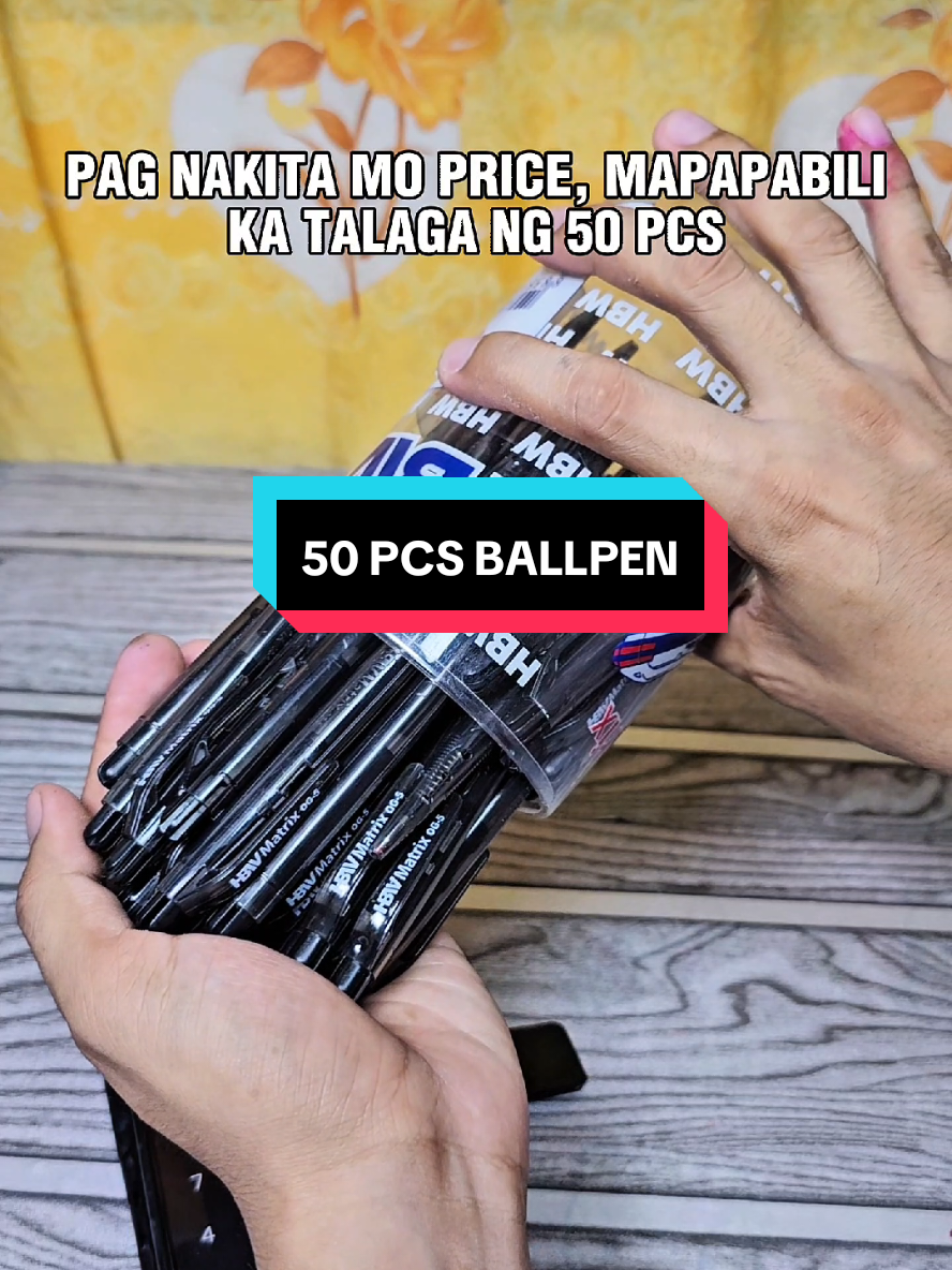 50 pcs HBW Ballpen School Supplies Black pen Ball Point Pen #ballpen #pen #schoolsupplies #50pcspen #fyppppppppppppppppppppppp 