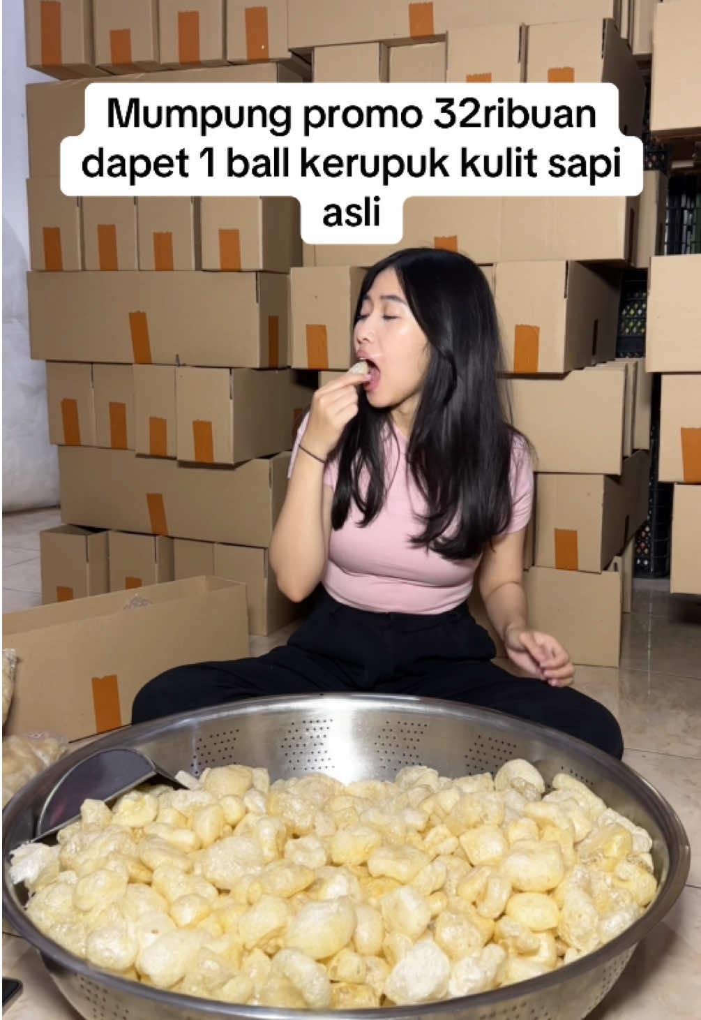 Mumpung masih promo buruan digercepin bundaa 🥰 #kerupukkulit #kriuk 