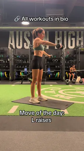 Move of the day: L Raises  #workout #workouts #upperbody #arm #armworkout 