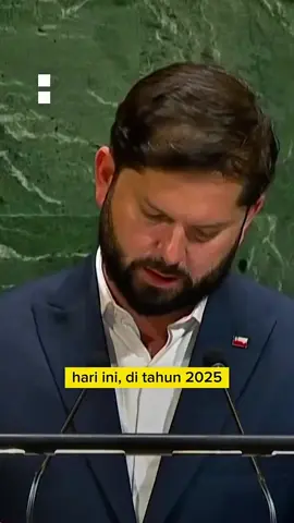 Presiden Chile Gabriel Boric mengatakan bahwa penargetan Israel terhadap rakyat Palestina di Gaza sebanding dengan kekejaman terhadap orang Yahudi selama Holocaust. Dalam pidatonya di Majelis Umum PBB pada hari Selasa, Boric menyerukan agar PM Israel Benjamin Netanyahu dibawa ke hadapan pengadilan internasional. Sumber: Al Jazeera English