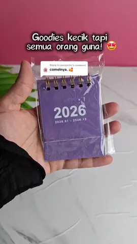 Replying to @purapicks  Dah ada yang versi 2026🥰 #minicalender #kalendermini #kalender2026 #deskcalender 