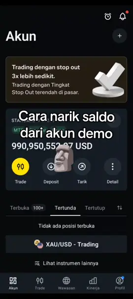 Tutorial tarik saldo dari akun demo🗿🗿 #treder #forex #crypto #tutorial #meme 