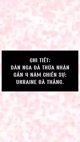 CHI TIẾT: DÂN NGA ĐÃ THỪA NHẬN GẦN 4 NĂM CHIẾN SỰ: UKRAINE ĐÃ THẮNG.#Tintuc #Nga #ukraine #Russian 