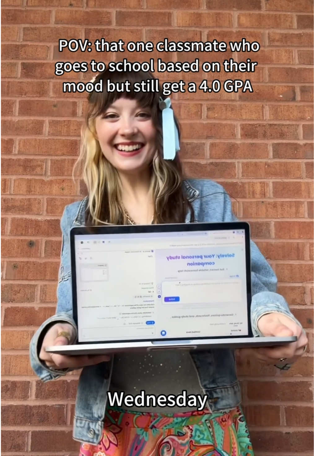 Now you know the seceret is Solvely! #studywithme #studyhacks #viral #solvelysavedme 