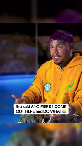 Bro said AYO PIERRE COME OUT HERE and DO WHAT😂 #6ix9ine #djvlad #pierrebourne 