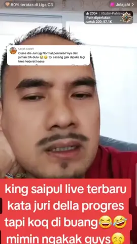 Penilaian saipul jamil tentang Tersenggol nya Della tadi malam‼️