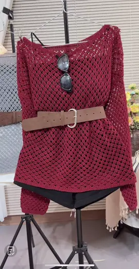 Áo LEN Lưới tay dài kèm belt mix áo 2 dây xinh #minhmia #aolen #aoluoi #aodep #aoxinh 