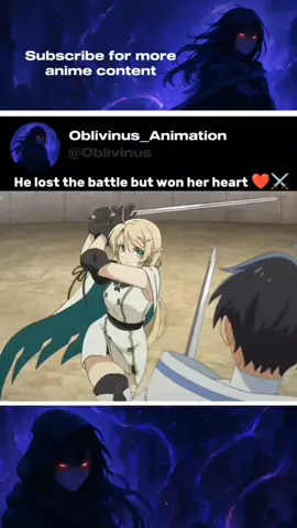 He lost the battle but won her heart ❤️⚔️ Anime Title: The Water Magician #animereels #Anime #animeedit #animeaction #short 