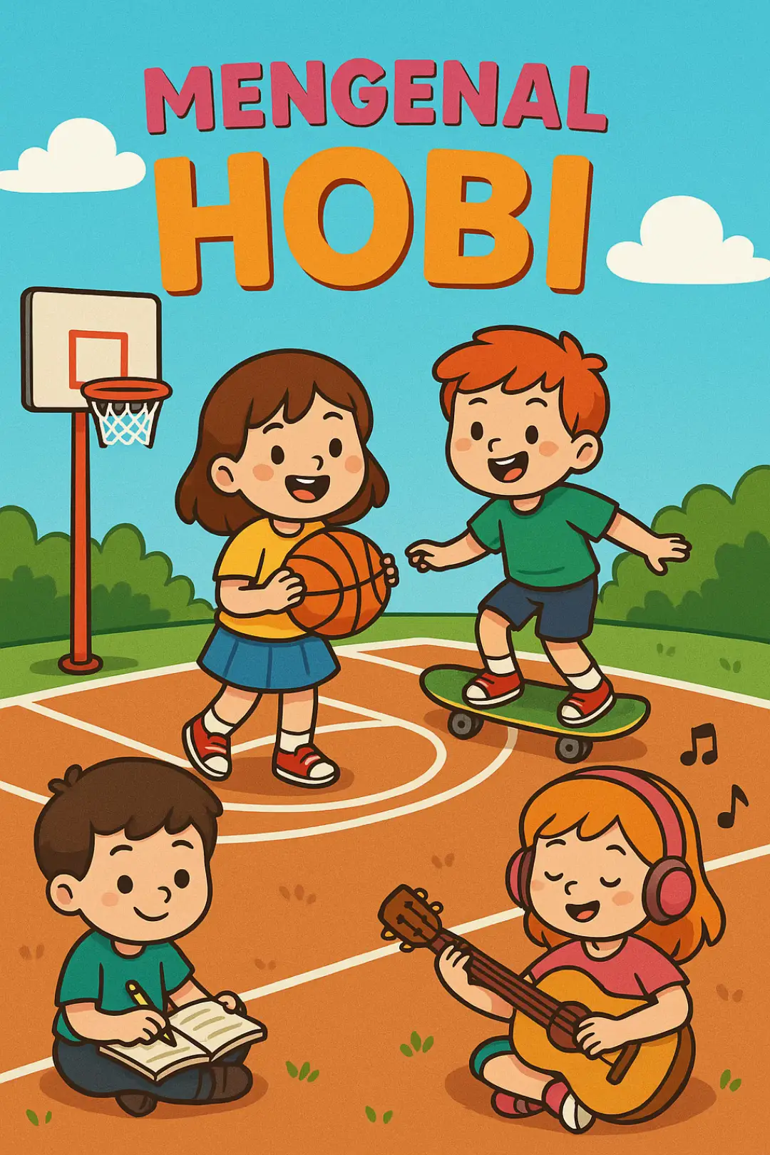 Mari mengenal macam-macam hobi #worksheetsforkids #worksheetanak #idebelajaranak #edukasianak #aktifedukasi 