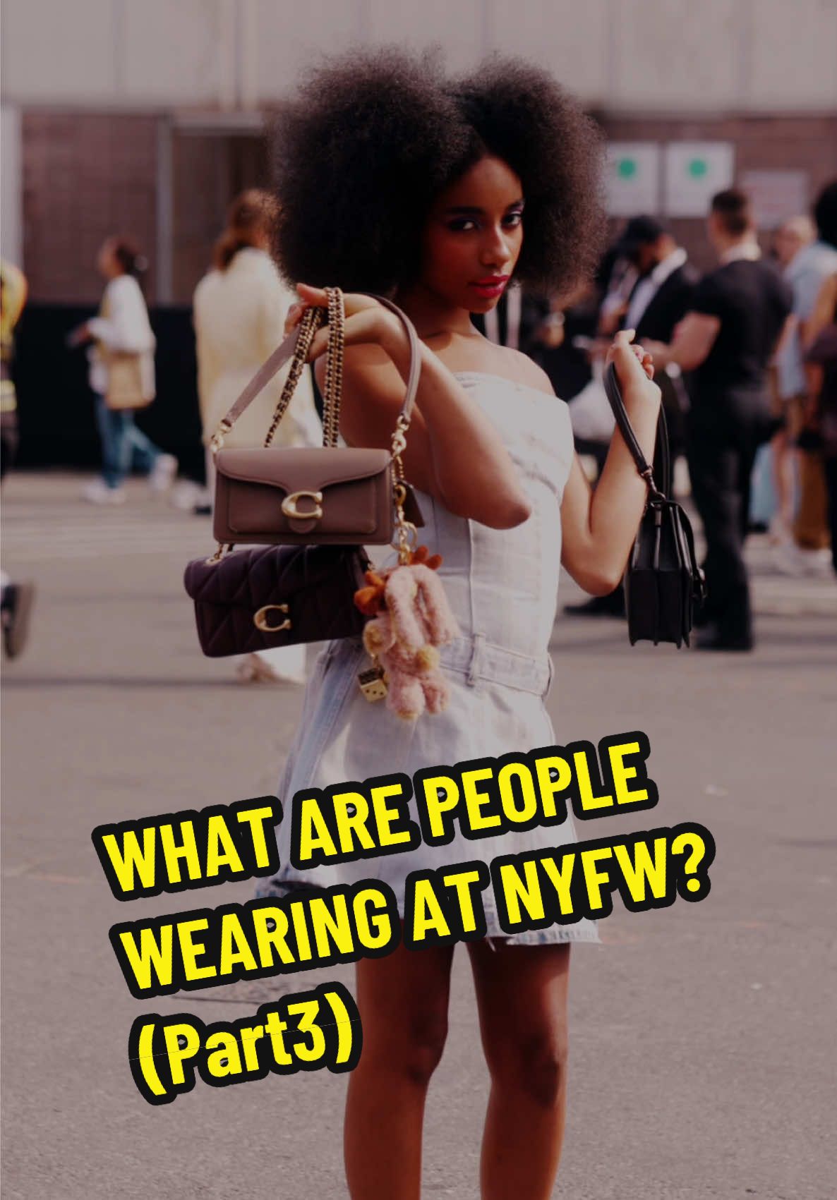 What are people wearing at NYFW? (Part 3) street fashion inspofrom the Coach SS26 fashion show! #newyorkfashionweekoutfits #fashiontiktok #fashion #OOTD #ootdinspo 