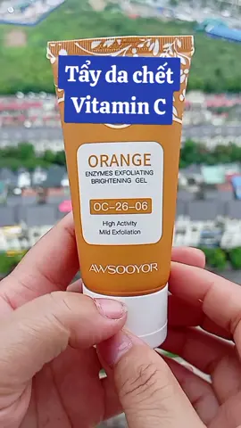 Gel tẩy tế bào chết vitamin C #taydachet #mypham #chamsocsacdep #lamdep #review 