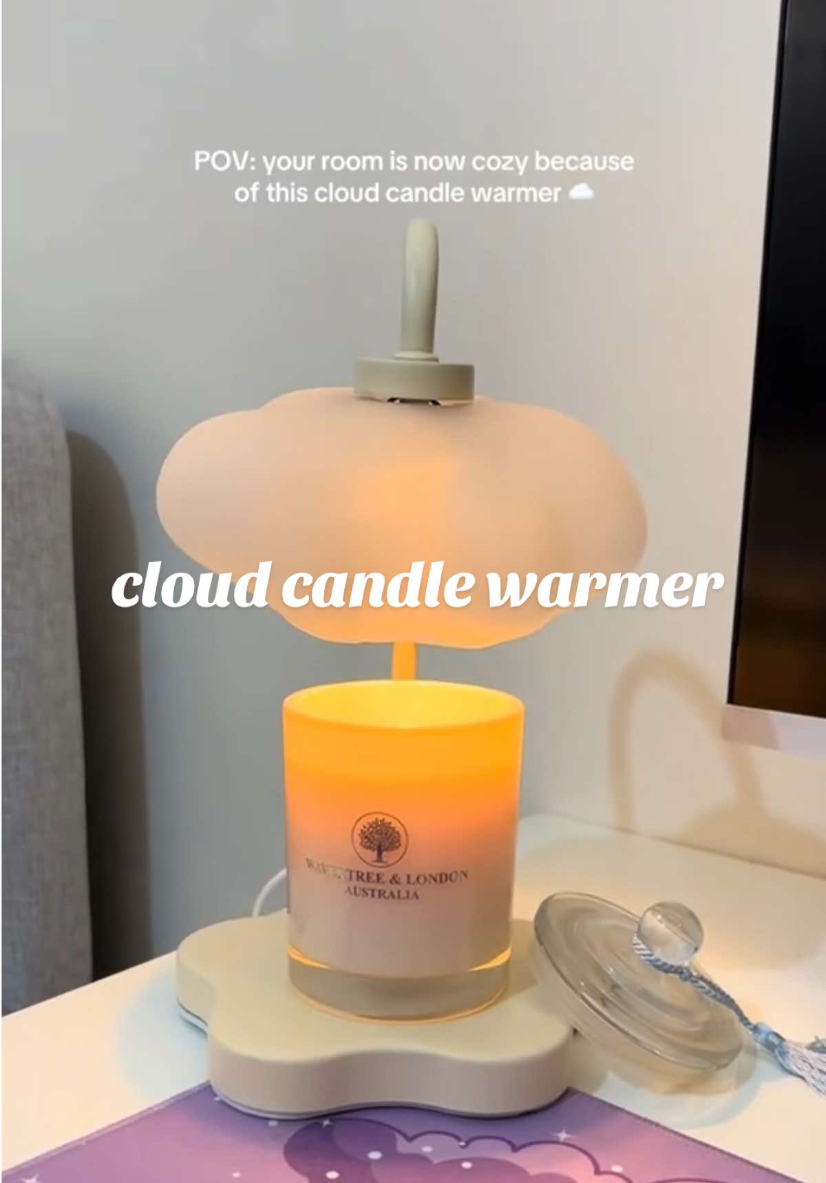 cloud candle warmer candle warmer lamp candle warmer candle warmer cloud candle warmer lamp set #candlewarmer #candlewarmerlamp #candlewarmerhack #cozy #cozyathome 