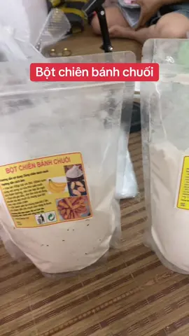 Bột chiên bánh chuối đã trộn sẵn về chỉ sẵn rán thôi ạ #xuhuongtiktok #doanvat #botchienbanhchuoi #lambanhtainha 