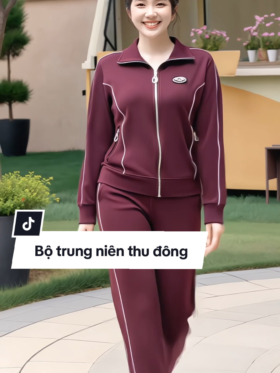 Bộ đồ trung niên thu đông chất umi kéo khóa cho bà cho mẹ #bodotrungnien #setdotrungnien #setbotrungnien #bodothudong #xuhuong 