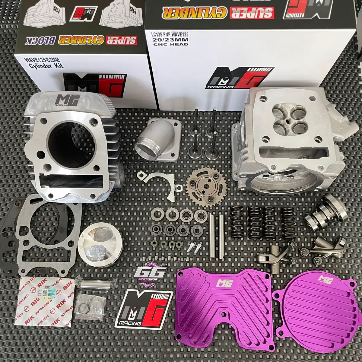Paket Head Mx PNP Supra KPH set cover cnc pewarnaan anodize dan blok bore up kph MG RACING 🤩 #headsupra4klep #kph #kphgank #kphgank🚀 #kphjogjastyle 