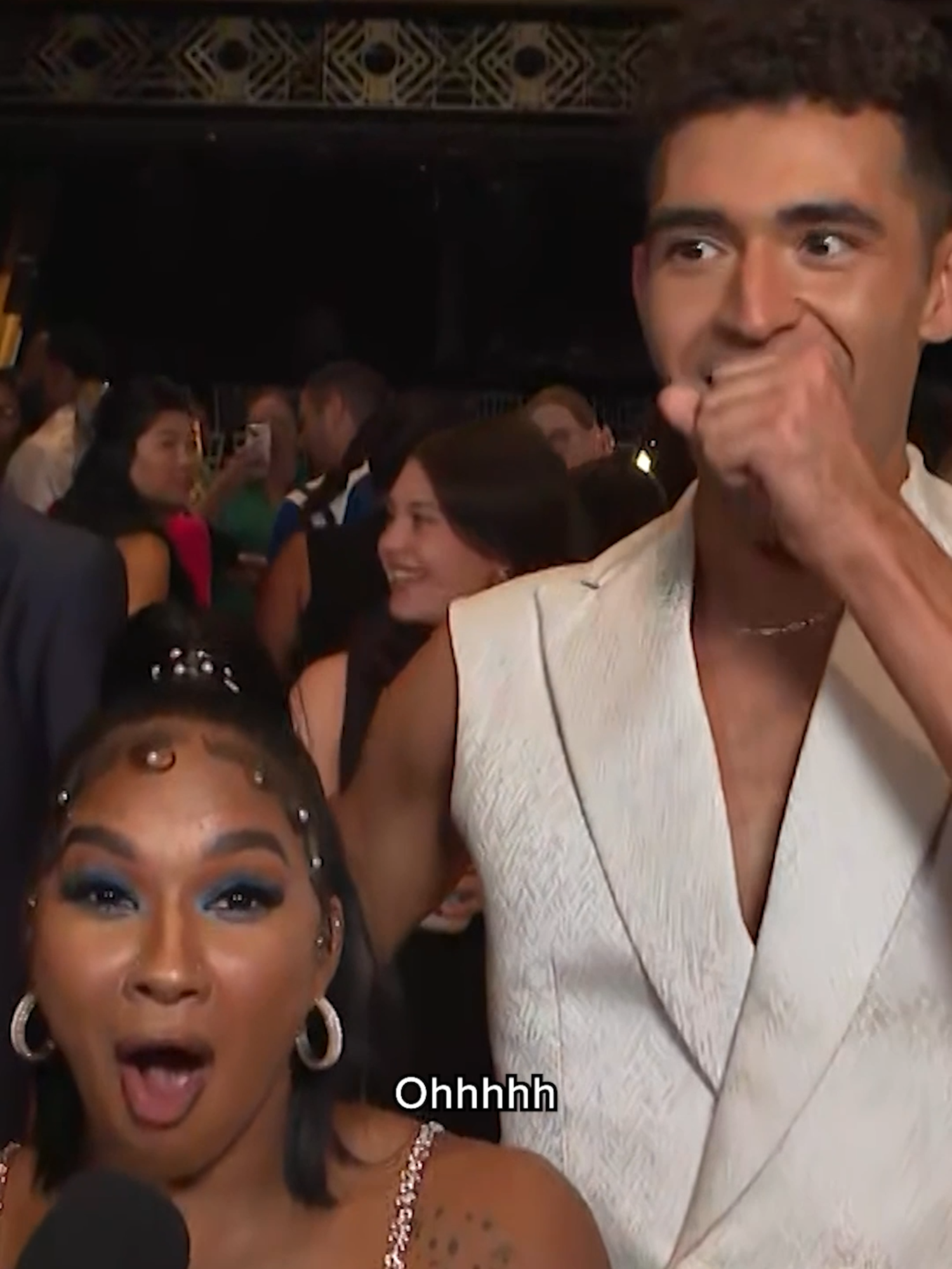 We caught up with Jordan Chiles backstage at ‘DWTS’ and surprised her with a message from one of her biggest fans: Shawn Johnson! #jordanchiles #DWTS #shawnjohnson #dancingwiththestars