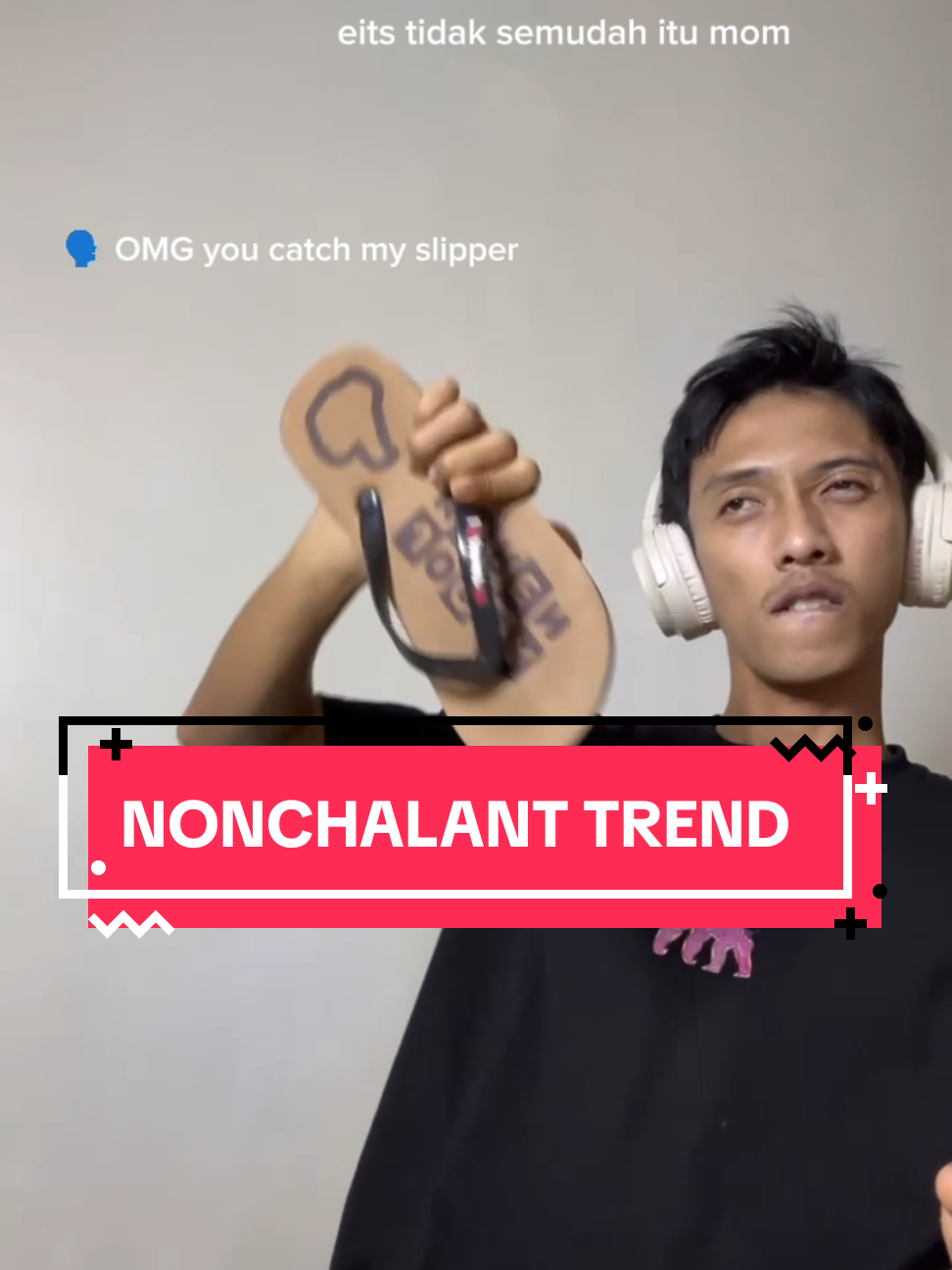 menangkis sendal emak nonchalant adalah kesalahan #nonchalant #nonchalantly #trend 