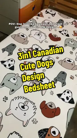3in1 Canadian cute dogs design bedsheet with two pilllowcases✨🐶  #3in1canadiancottonbedsheets #3in1canadianbedsheet #canadianbedsheets #bedsheetswithpillowcase #bedsheets 