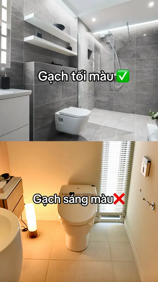 Thắng đời 1-0 khi biết các tips chọn gạch và các thiết bị nhà vệ sinh hiện đại, tiện lợi #nhadep #gachmen #xuhuong #showroomthuongthanh #nhavesinh 