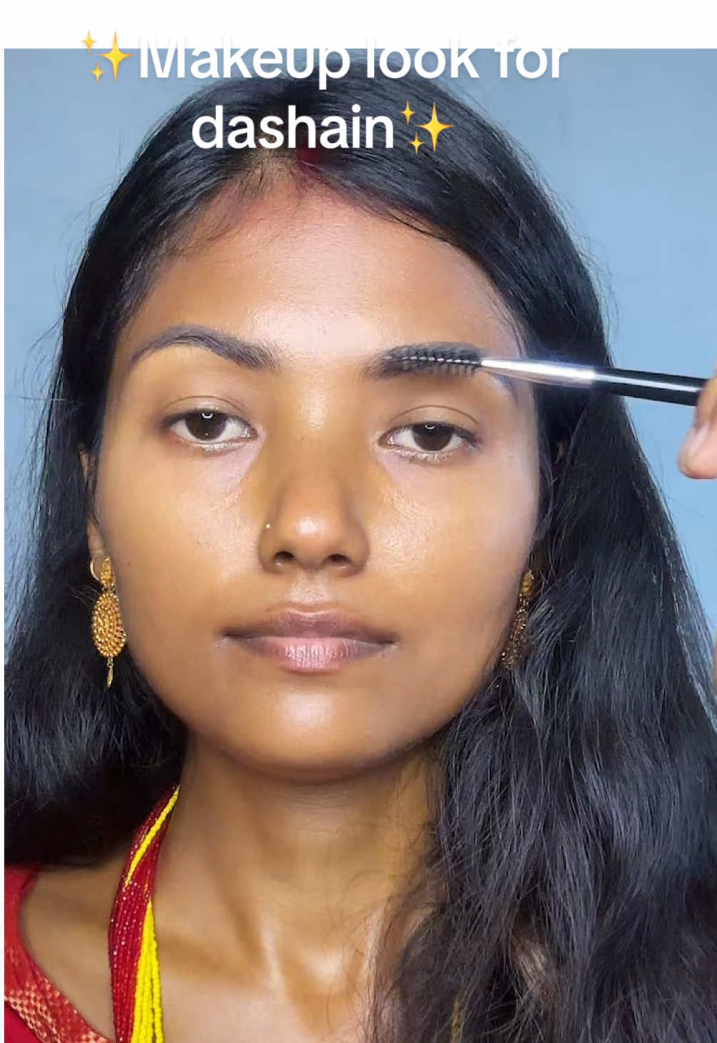 Makeup look for dashain✨#dashain#dashainmakeup #makeupbyanamika #kohalpurmuser #foryoupage 