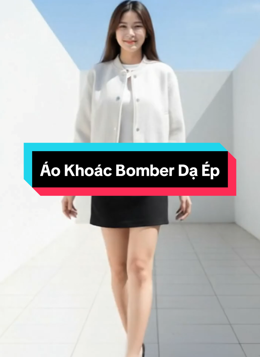 Áo Khoác Dạ Ép Dáng Bomber #aokhoac #aokhoacnu #aokhoacbomber #aobomber #thoitrangnu 