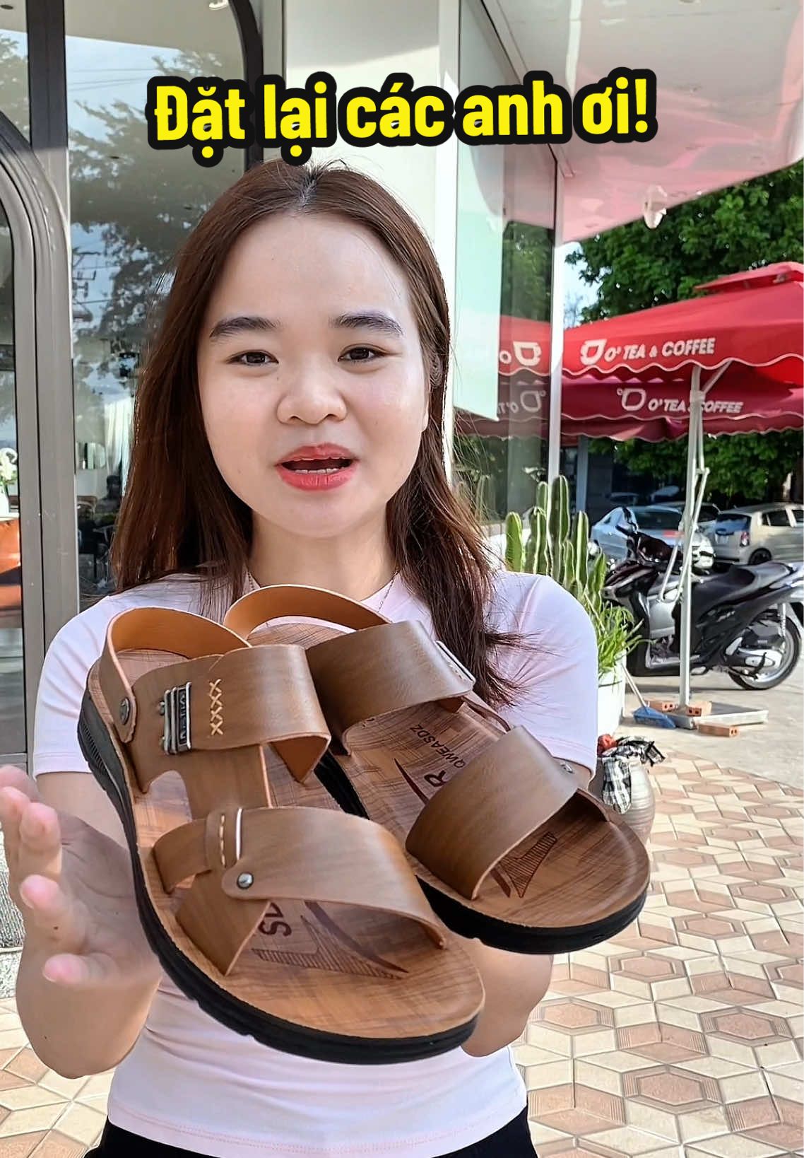 Dép da nam cao cấp chống trơn trượt cho anh em #depnam #depdanam #hanhlaine 